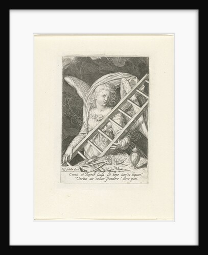 Angel with the ladder by Aegidius Sadeler