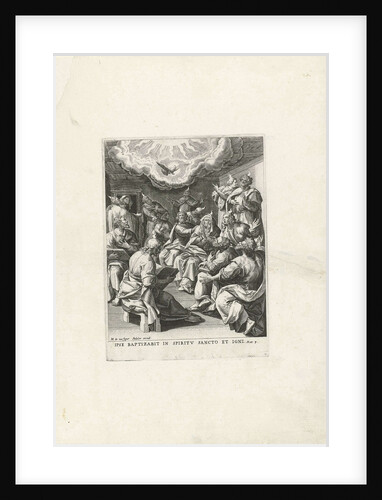 Outpouring of the Holy Spirit by Johann Sadeler I