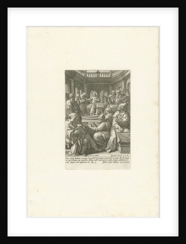 Christ among the teachers by Johann Sadeler I