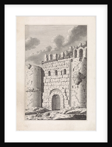 Ruins of a Roman city gate by Bonaventura van Overbeek
