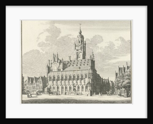 View of the city hall of Middelburg The Netherlands by Cornelis Pronk
