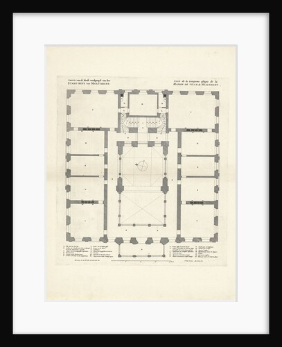 Map of the third floor of the City Hall of Maastricht The Netherlands by Jan Matthysz.