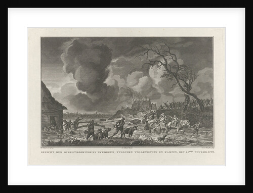 Flooding between Vollenhove and Kampen by Johannes Allart