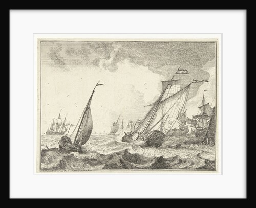 Ships at sea by Ludolf Bakhuysen