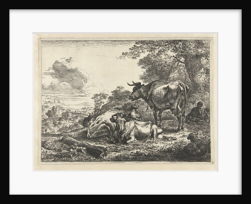 Resting Three cows by Nicolaes Pietersz. Berchem