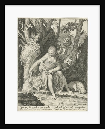 Pan spies the nymph Syrinx by Aegidius Sadeler
