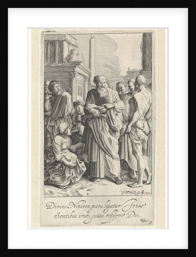 Jonah preached in Nineveh by Claes Jansz. Visscher II