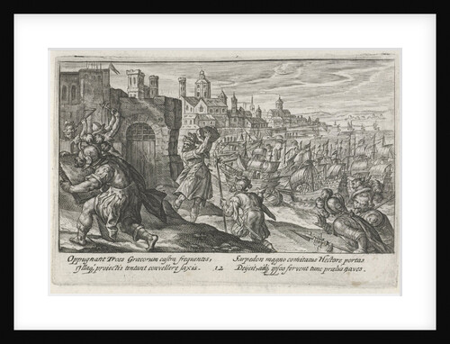 Siege of the Greek camp by Crispijn van de Passe I
