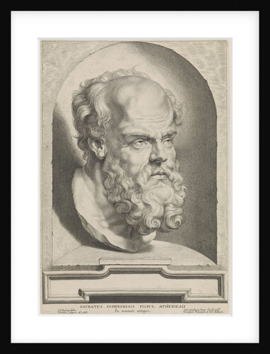 Antique bust of Socrates by Paulus Pontius