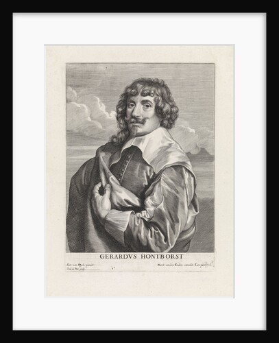 Portrait of the painter Gerard van Honthorst by Martinus van den Enden