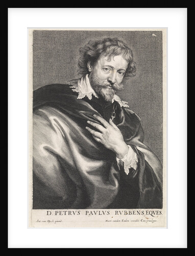 Portrait of the Painter Peter Paul Rubens by Martinus van den Enden