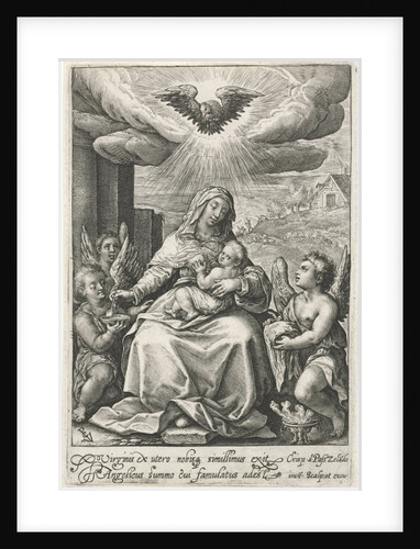 Mary with the Christ Child and Angels by Crispijn van de Passe I