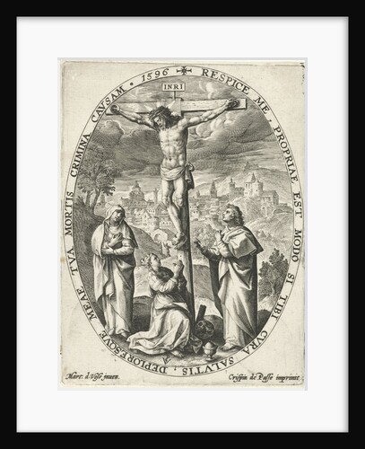 Christ on the cross by Crispijn van de Passe I