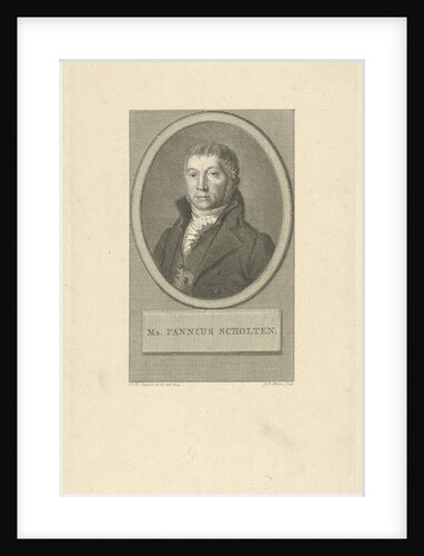 Portrait of Cornelis Anthony Fannius Scholten by Jacob Ernst Marcus