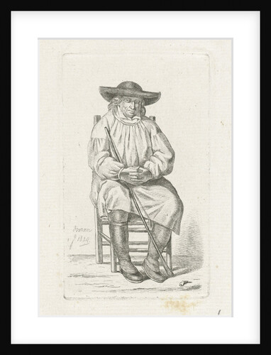 Seated man by Anthonie Willem Hendrik Nolthenius de Man