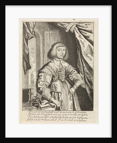 Portrait of Anna Maria van Schurman by Theodor Matham