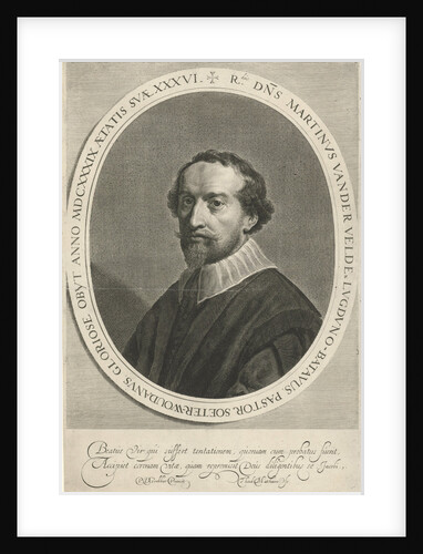 Portrait of Martinus van Velden by Theodor Matham