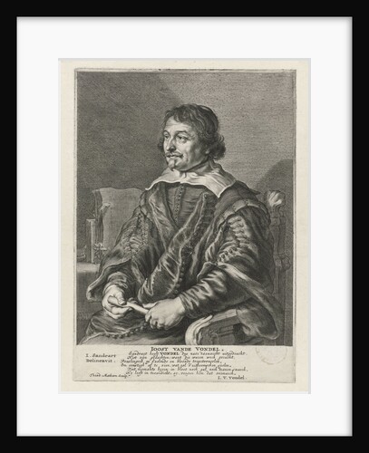 Portrait of Joost van den Vondel by Joost van den Vondel