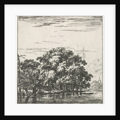 River with bone forested shoreline by Herman Naiwincx
