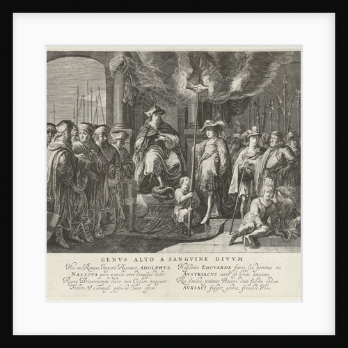 Tableau vivant with the alliance between King Adolf of Nassau and the English King Edward I in 1294 by Anonymous
