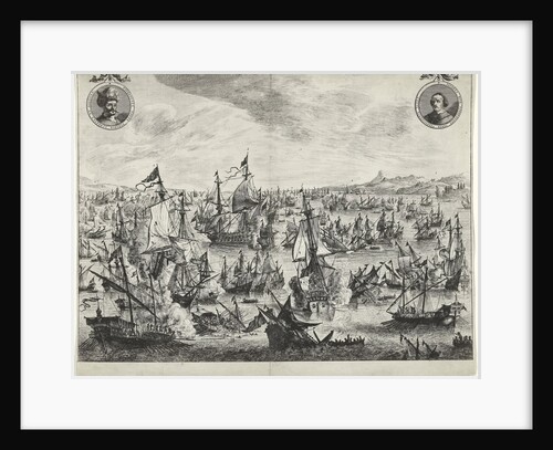 Battle of the port of Focchies in 1649 by Pieter Nolpe