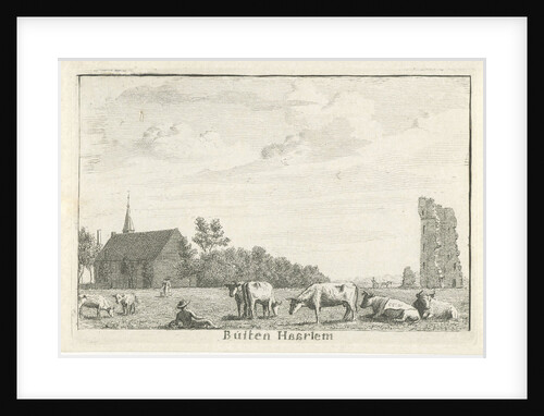 Meadow outside Haarlem The Netherlands by Cornelis van Noorde