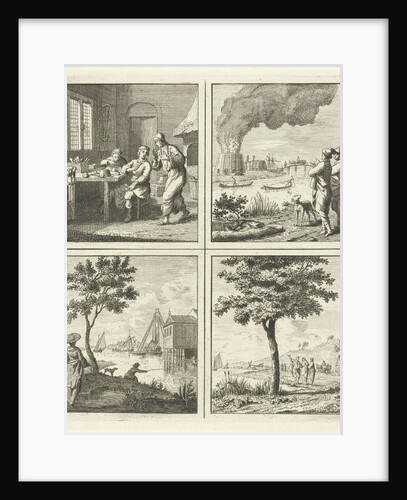 Workshop Burning Building Driving Tree on the water by Cornelis van Noorde