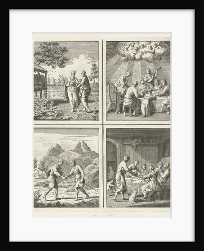 Beehives Musicians around a table Friendship Meal by Cornelis van Noorde
