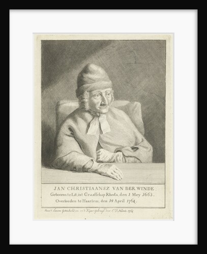 Portrait of Jan Christiaansz van der Winde by Cornelis van Noorde
