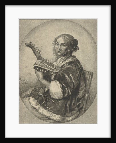 Lady with Guitar by Cornelis Brouwer