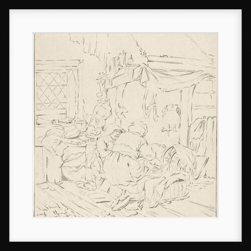 Peasant Interior with two women by Cornelis Ploos van Amstel