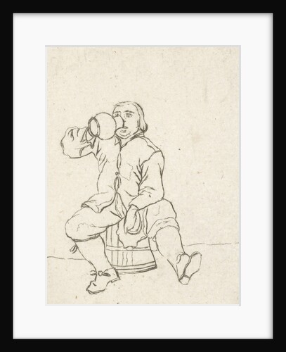Drinking man by Cornelis Ploos van Amstel