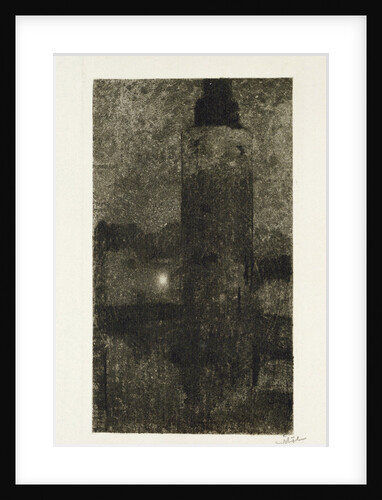 Montelbaanstoren at night by Willem Witsen