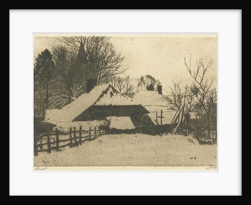 Winterevening Ede The Netherlands by Willem Witsen