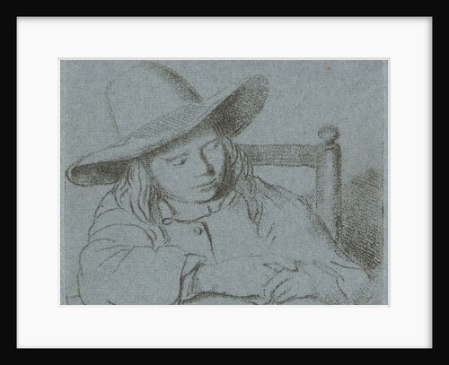 Sleeping boy with hat by Ernst Willem Jan Bagelaar