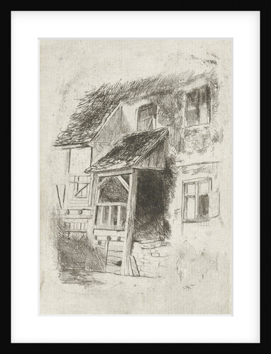 Facade of a house with a covered entrance by Jan Diederikus Kruseman
