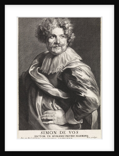 Portrait of the painter Simon de Vos by Gillis Hendricx