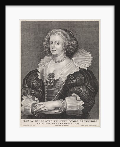 Portrait of Maria de Barbançon by Joannes Meyssens