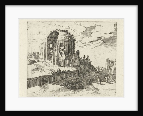 Nymphaeum in Rome Italy by Willem van Nieulandt II