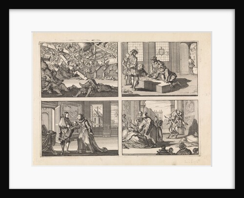 Collapsed gallery during a Catholic worship in the house of the Spanish ambassador in London by Anonymous