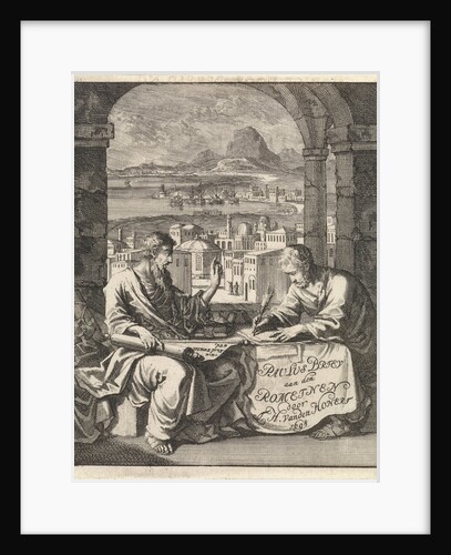 Dictates Tertius the letter to the Romans by Leonardus Strick