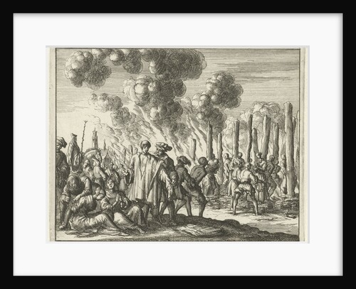 Eighty burned heretics at Strasbourg France by Jan Luyken