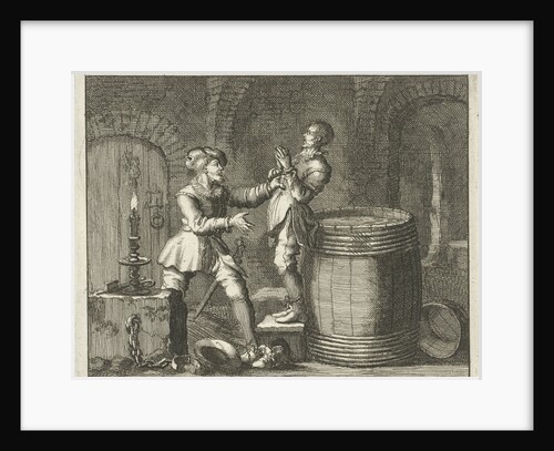Joris Wippe in Dordrecht The Netherlands drowned in a barrel by Jan Luyken