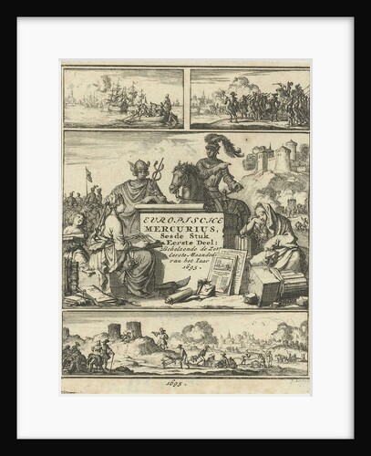 Mercury leaning against a stone by Timotheus ten Hoorn