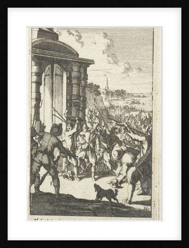 Storming of the Noordpoort in Middelburg The Netherlands by rebellious peasants by Jan Claesz ten Hoorn