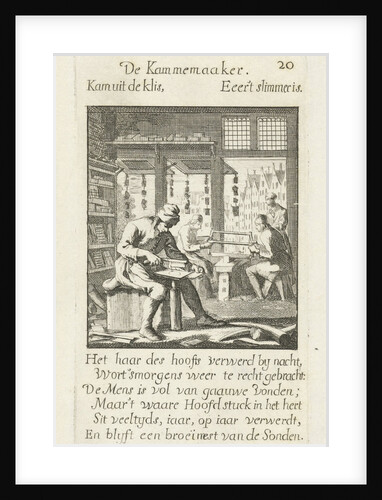 Combs Maker by Jan Luyken