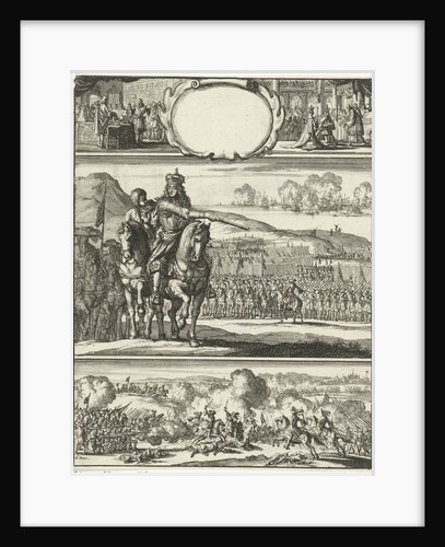 Four scenes from the life of William III by Jan Luyken
