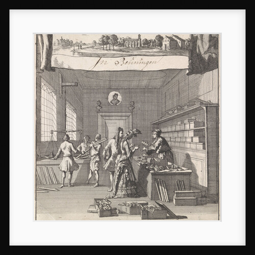 Address Card for the shop of Christiaan Beuning in Beuningen The Netherlands by Caspar Luyken