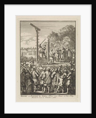 Beheading of Henri de Fleury de Coulan Buat in The Hague The Netherlands by Jan Luyken
