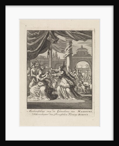Assaulting wife of Masistes by Jan Luyken